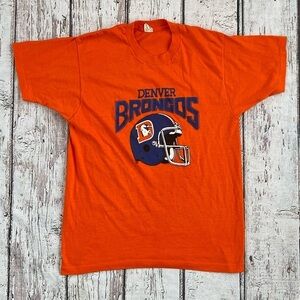 Vintage Denver Broncos NFL Football Screen Stars 1980s Tee Single Stitch Shirt